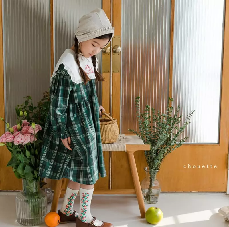 Chouette - Korean Children Fashion - #minifashionista - Girl Embroidery One-piece - 4