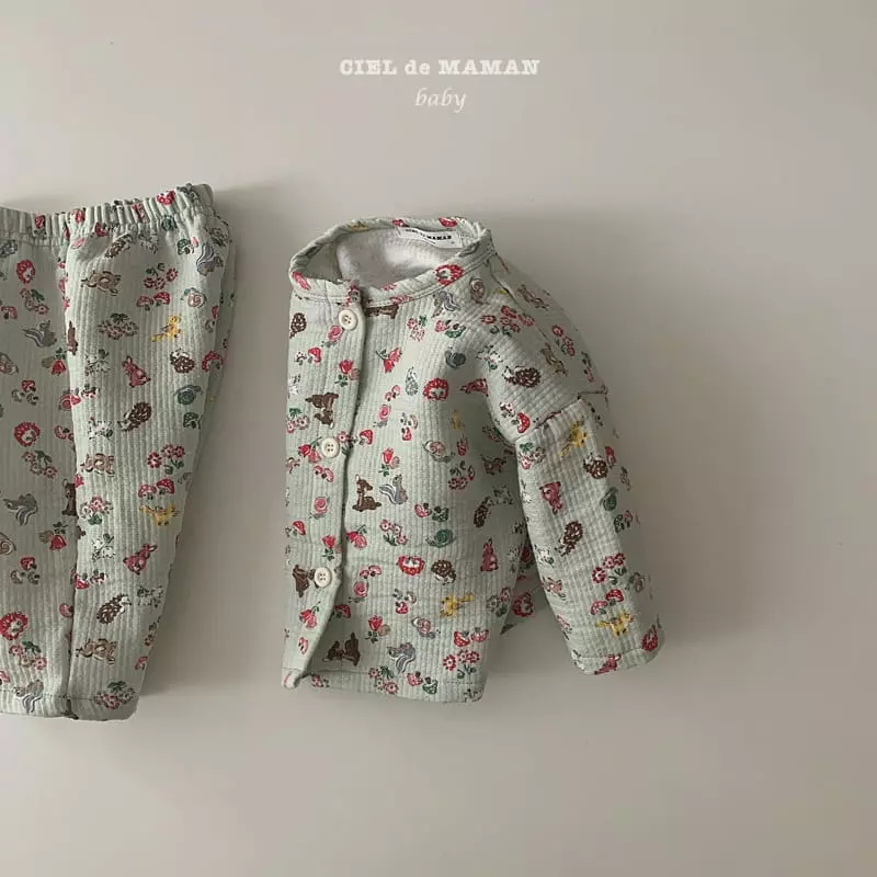 Ciel De Maman - Korean Baby Fashion - #onlinebabyshop - Dear Top Bottom Set - 4