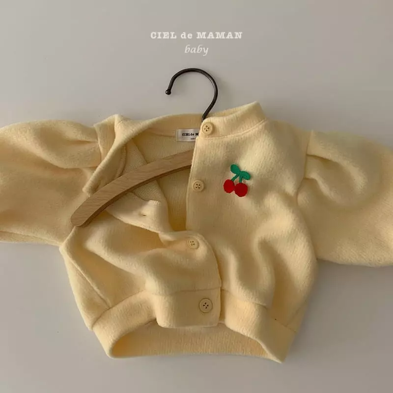 Ciel De Maman - Korean Baby Fashion - #babyboutique - Cherry Cardigan - 2