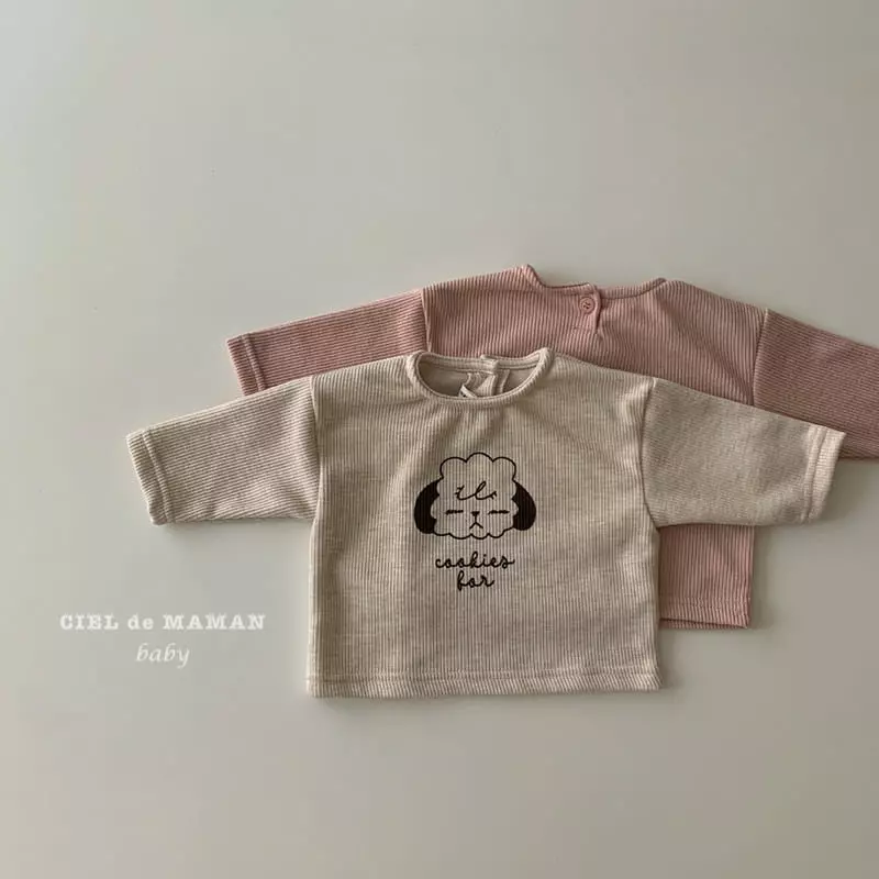 Ciel De Maman - Korean Baby Fashion - #babyboutique - Puppy Rib Top Bottom Set - 9