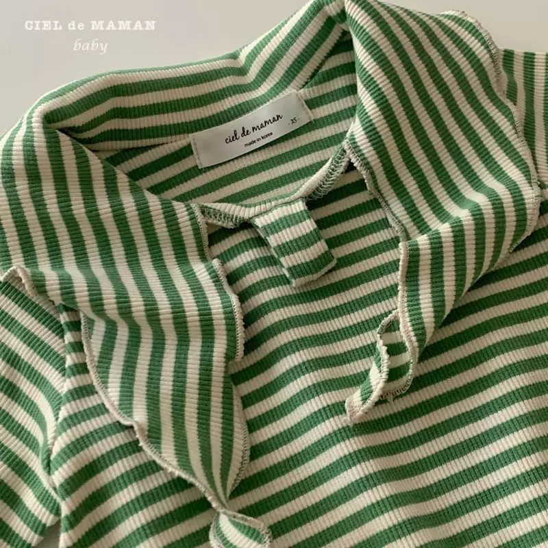 Ciel De Maman - Korean Baby Fashion - #babyboutique - Ribbon Bodysuit - 7