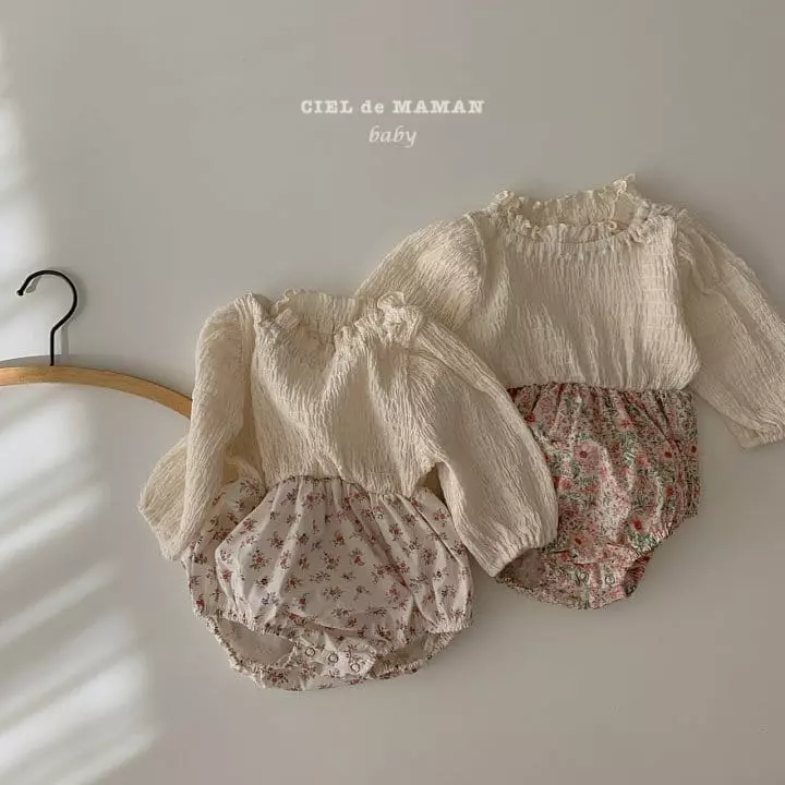 Ciel De Maman - Korean Baby Fashion - #babyboutique - Smocked Bodysuit - 3