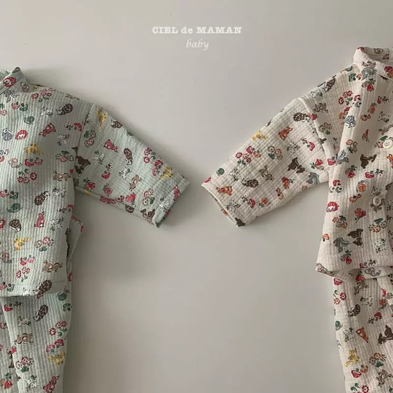 Ciel De Maman - Korean Baby Fashion - #babyboutiqueclothing - Dear Top Bottom Set - 6