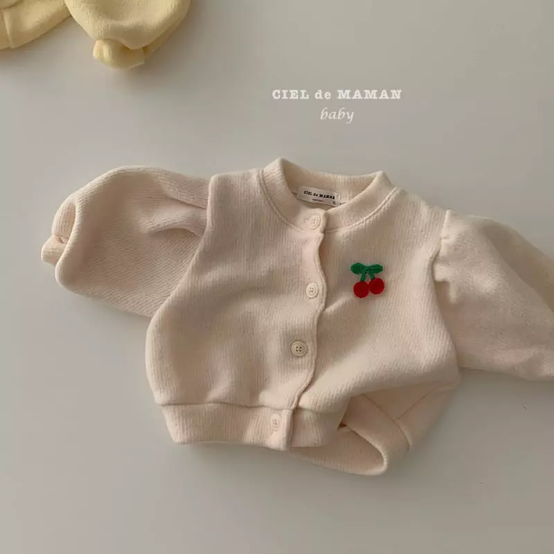 Ciel De Maman - Korean Baby Fashion - #babyboutique - Cherry Cardigan - 4
