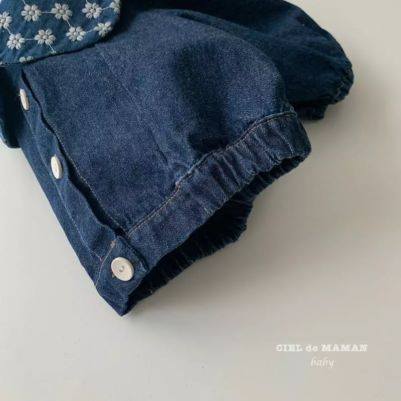 Ciel De Maman - Korean Baby Fashion - #babyclothing - Denim Sailor Bloomer Set - 3