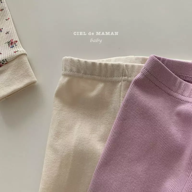 Ciel De Maman - Korean Baby Fashion - #babyclothing - Waffle Flower Bodysuit with Leggings Bonnet - 10