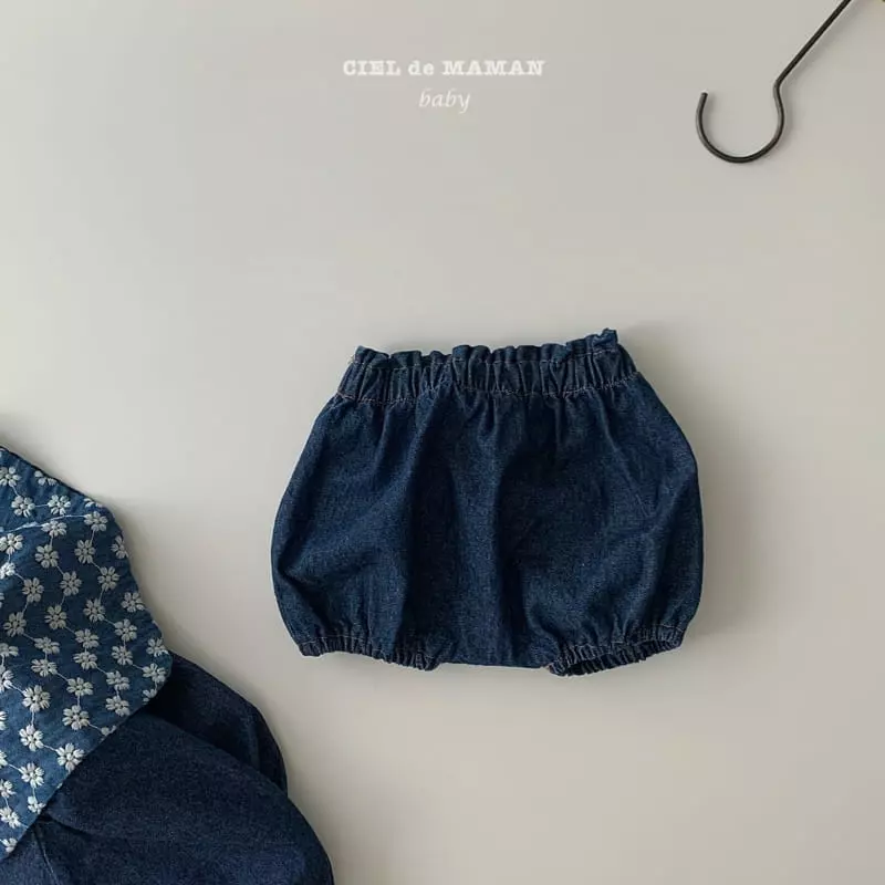Ciel De Maman - Korean Baby Fashion - #babyclothing - Denim Sailor Bloomer Set - 4
