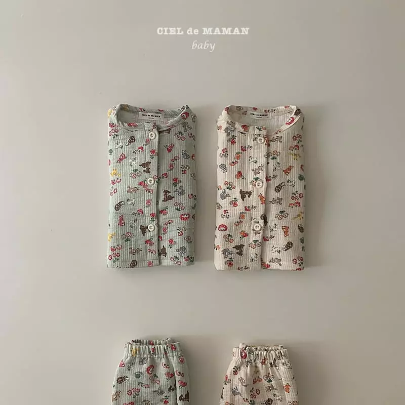 Ciel De Maman - Korean Baby Fashion - #babyfever - Dear Top Bottom Set - 9