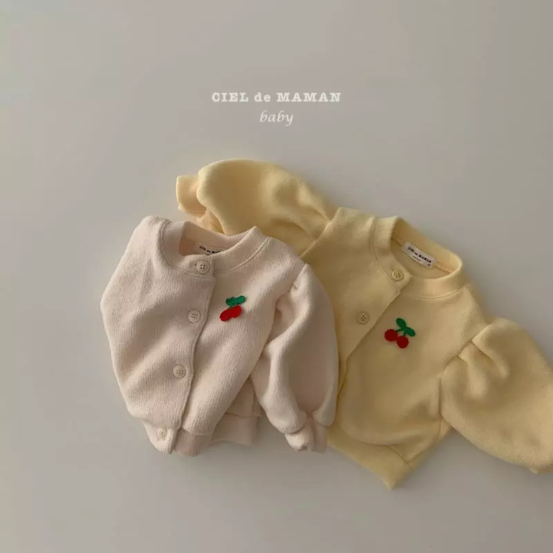 Ciel De Maman - Korean Baby Fashion - #babyfever - Cherry Cardigan - 7