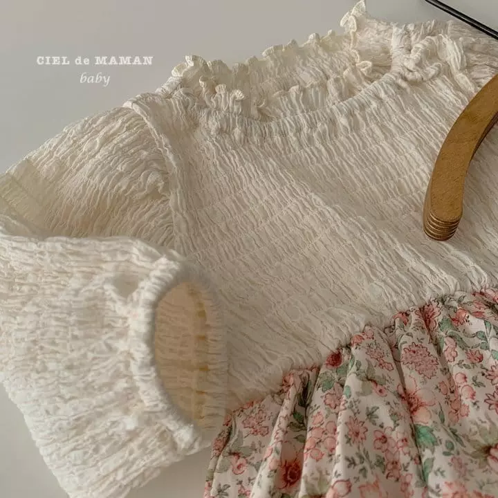 Ciel De Maman - Korean Baby Fashion - #babyfever - Smocked Bodysuit - 7