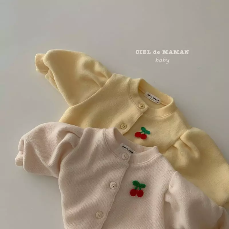 Ciel De Maman - Korean Baby Fashion - #babygirlfashion - Cherry Cardigan - 8