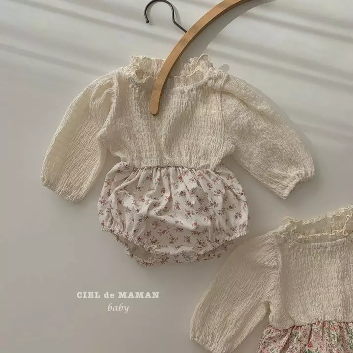 Ciel De Maman - Korean Baby Fashion - #babygirlfashion - Smocked Bodysuit - 8