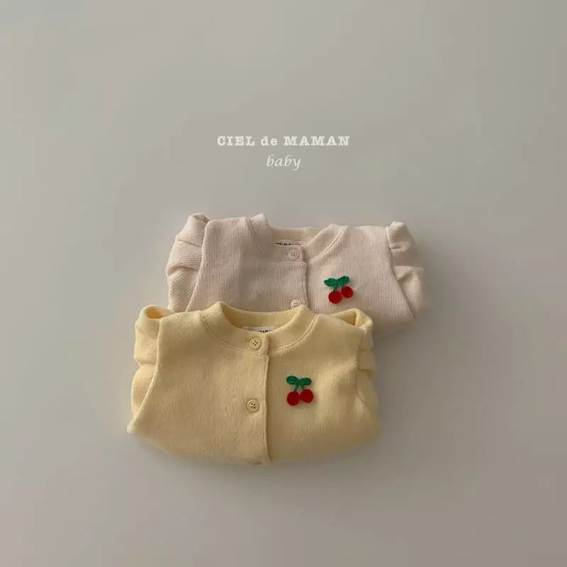 Ciel De Maman - Korean Baby Fashion - #babylifestyle - Cherry Cardigan - 9