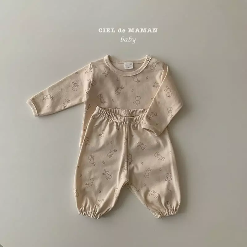 Ciel De Maman - Korean Baby Fashion - #babyoninstagram - Bebe Easywear Set - 3
