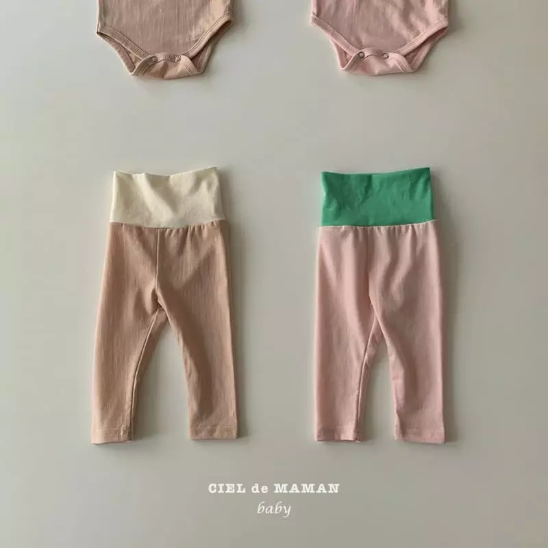 Ciel De Maman - Korean Baby Fashion - #babyoutfit - Color Boodle Bodysuit with Leggings Bonnet - 7