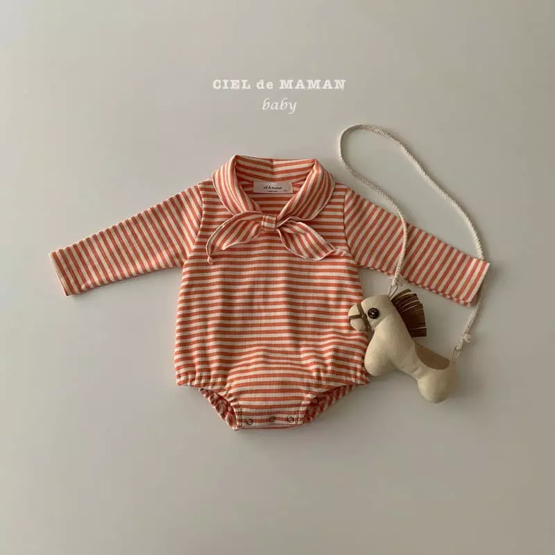 Ciel De Maman - Korean Baby Fashion - #babyoutfit - Ribbon Bodysuit