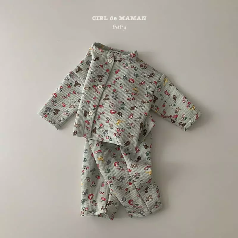 Ciel De Maman - Korean Baby Fashion - #onlinebabyboutique - Dear Top Bottom Set - 2