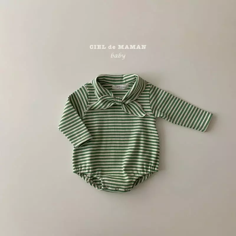 Ciel De Maman - Korean Baby Fashion - #onlinebabyshop - Ribbon Bodysuit - 5