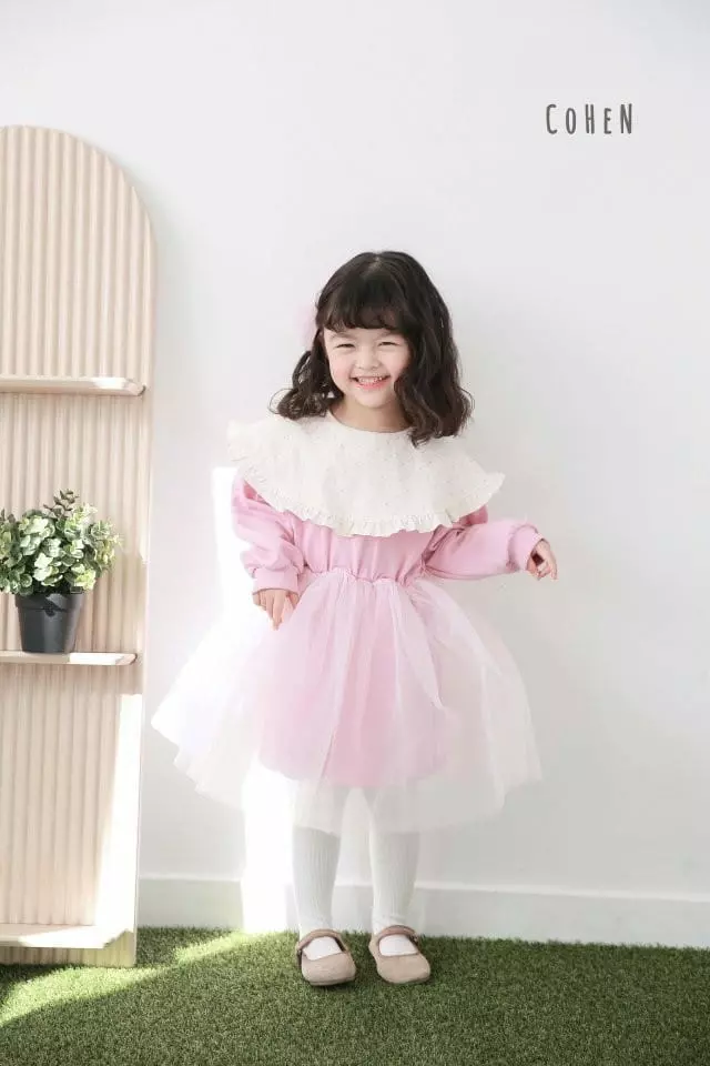 Cohen - Korean Children Fashion - #childrensboutique - Dot Collar One-piece - 12