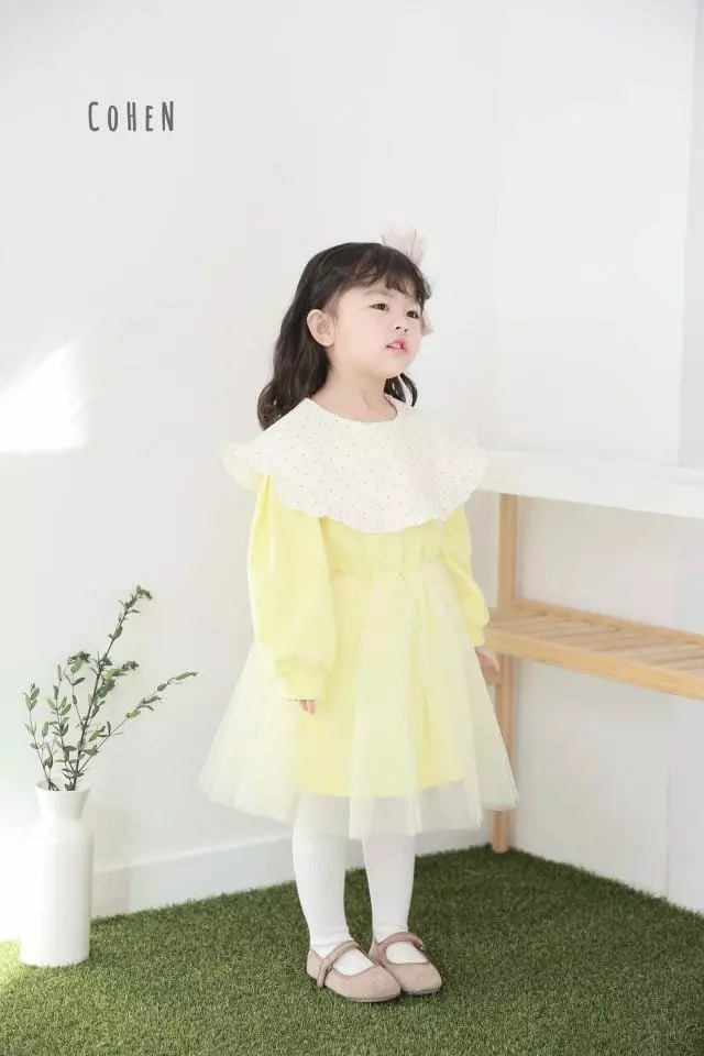 Cohen - Korean Children Fashion - #Kfashion4kids - Dot Collar One-piece - 4