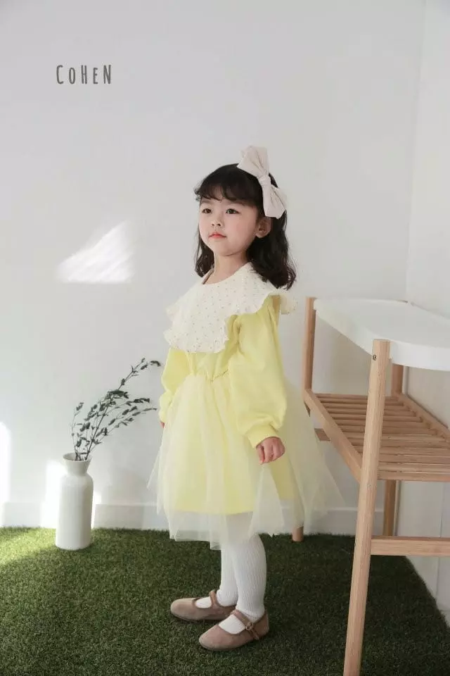Cohen - Korean Children Fashion - #toddlerclothing - Dot Collar One-piece - 9