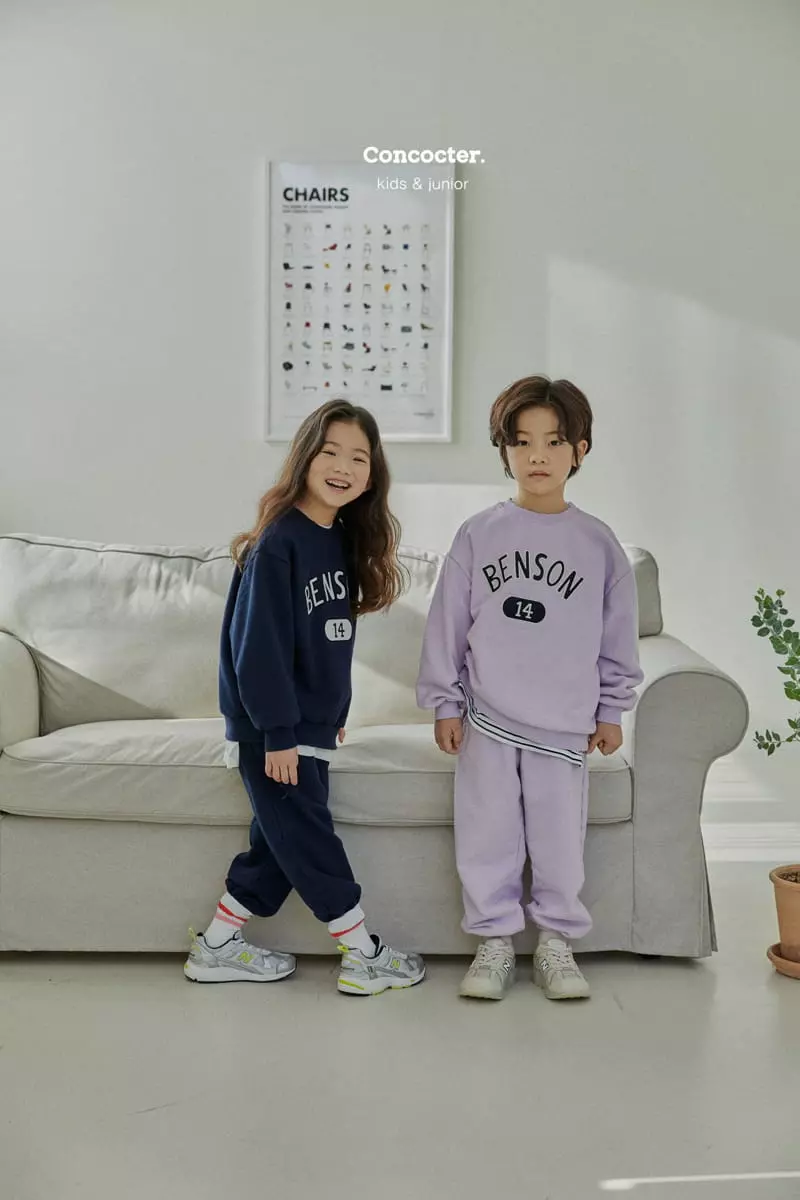 Concocter - Korean Children Fashion - #Kfashion4kids - Benson Embroidery Top Bottom Set - 10