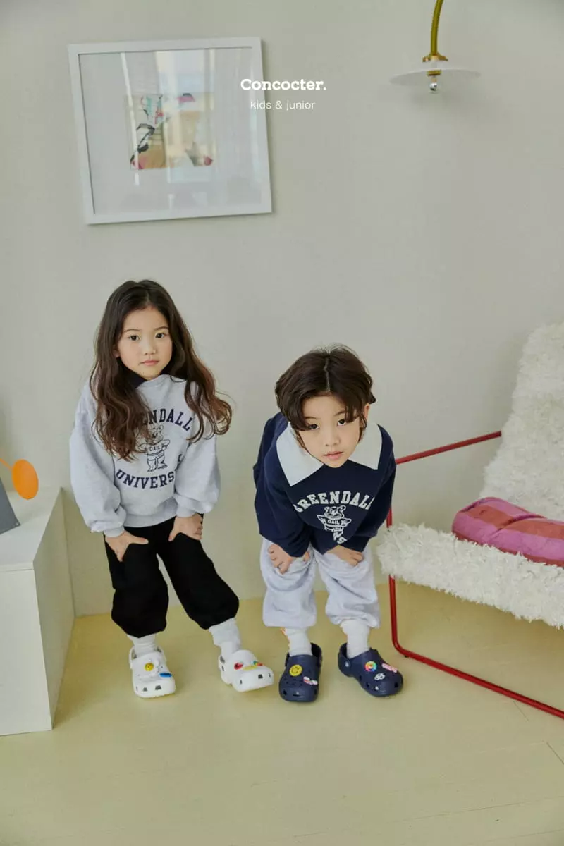 Concocter - Korean Children Fashion - #Kfashion4kids - Collar Bear Sweatshirt - 6