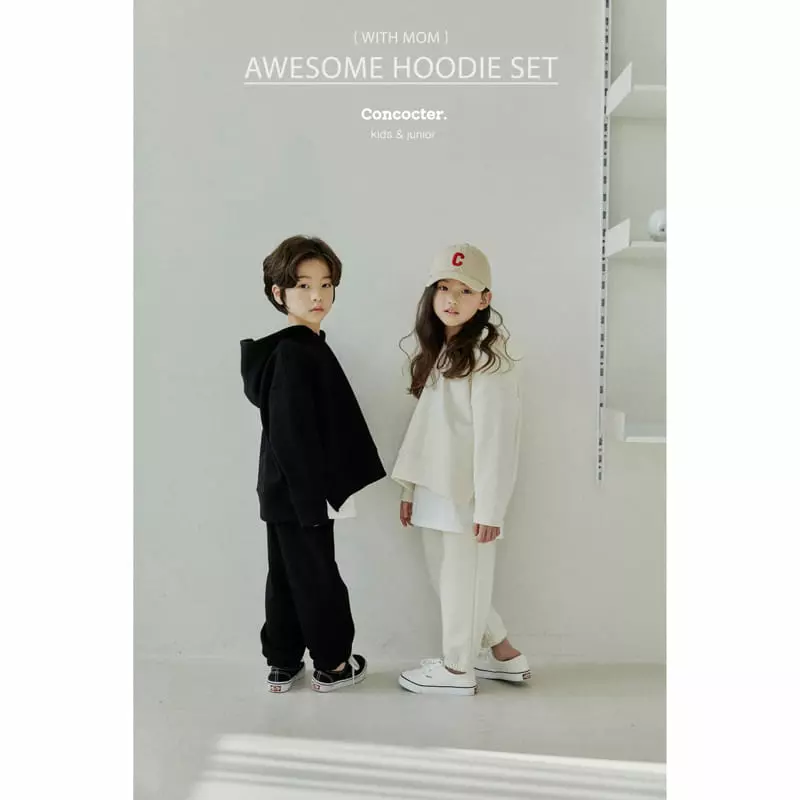 Concocter - Korean Children Fashion - #Kfashion4kids - Awesome Hoody Top Bottom Set with Mom - 5