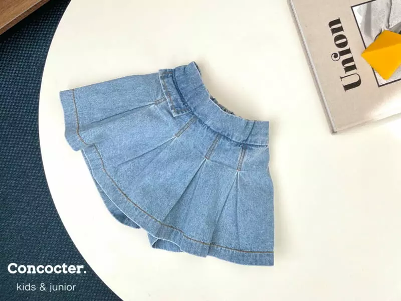 Concocter - Korean Children Fashion - #Kfashion4kids - Denim Wrinkle Pants - 5