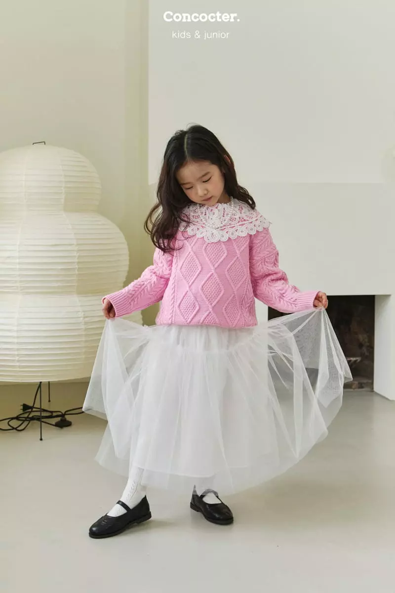 Concocter - Korean Children Fashion - #childofig - Sweet Round Knit Tee - 12