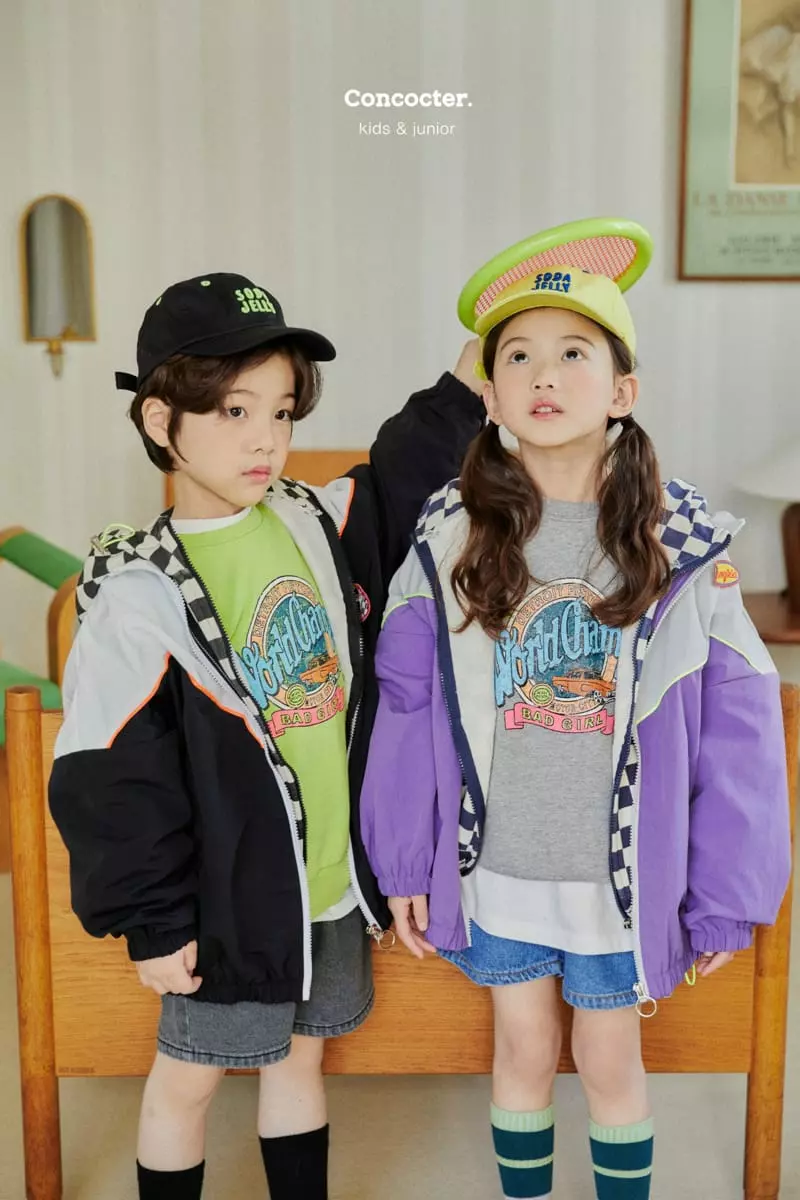 Concocter - Korean Children Fashion - #childofig - Wind Color Wind Breaker - 12