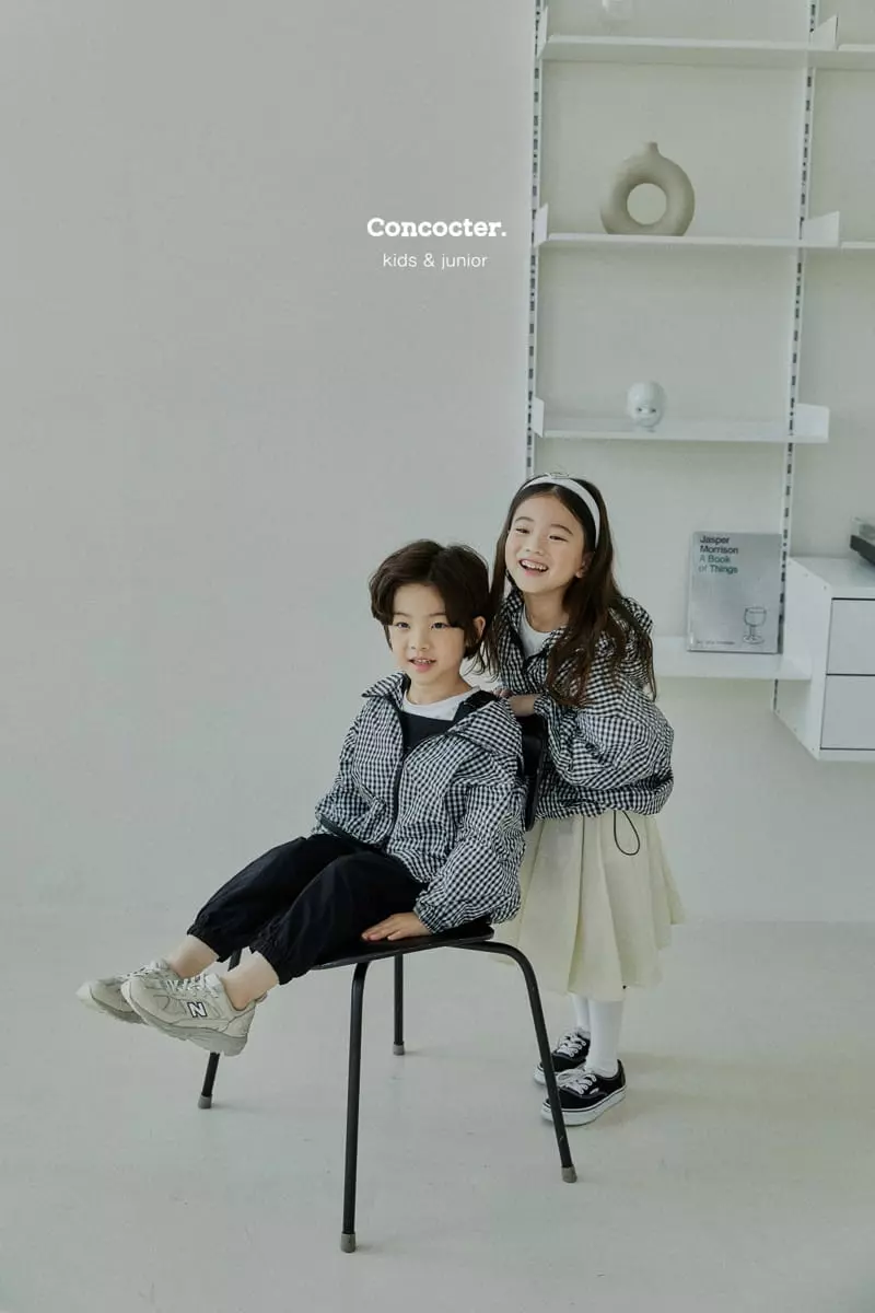 Concocter - Korean Children Fashion - #childofig - Check Wind Breaker  - 7