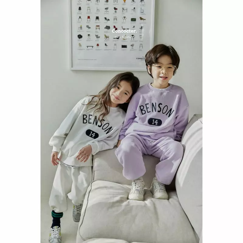 Concocter - Korean Children Fashion - #childofig - Benson Embroidery Top Bottom Set