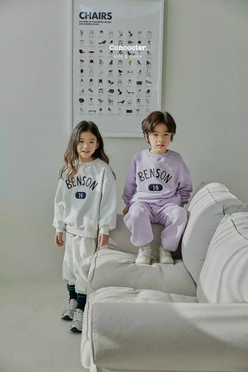 Concocter - Korean Children Fashion - #childofig - Benson Embroidery Top Bottom Set - 2