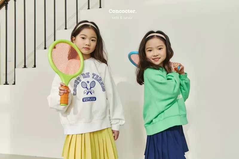 Concocter - Korean Children Fashion - #childofig - Tennis Raglan Sweatshirt - 2