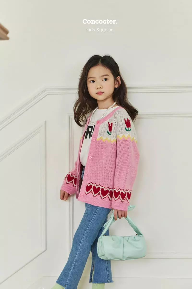 Concocter - Korean Children Fashion - #childofig - Mi U Floral Cardigan - 12
