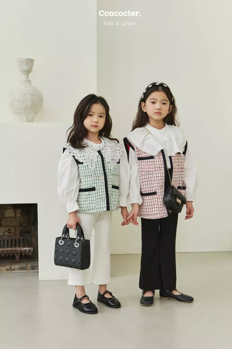 Concocter - Korean Children Fashion - #childofig - Twid Boxy Vest - 8