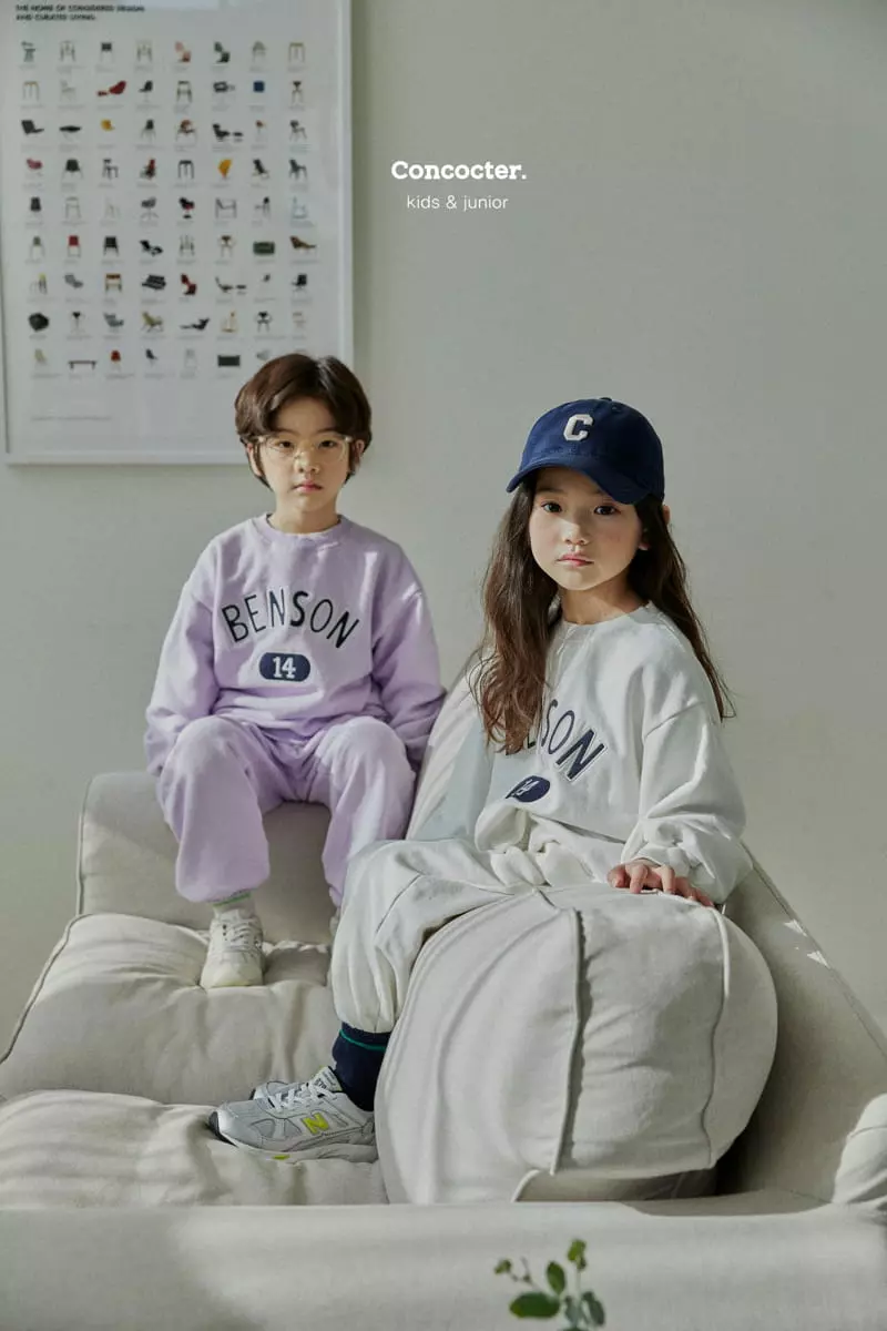 Concocter - Korean Children Fashion - #childrensboutique - Benson Embroidery Top Bottom Set - 3