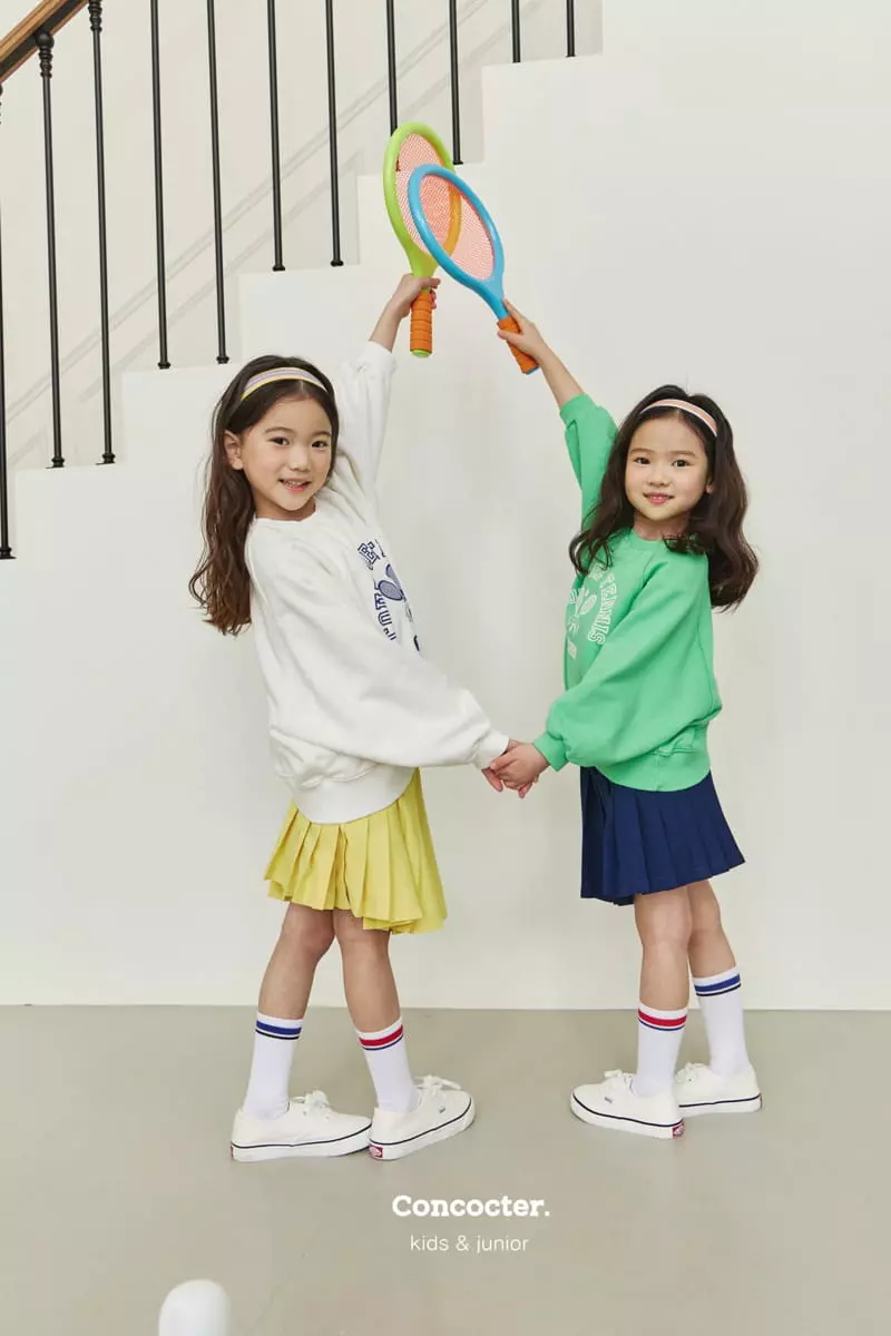 Concocter - Korean Children Fashion - #childrensboutique - Tennis Raglan Sweatshirt - 3