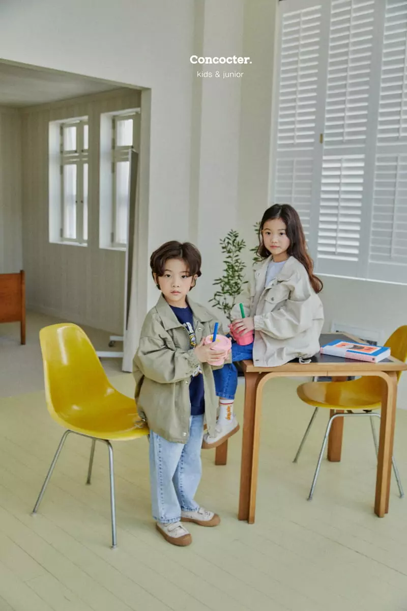 Concocter - Korean Children Fashion - #designkidswear - Cotton Overfit Field Jumper - 7