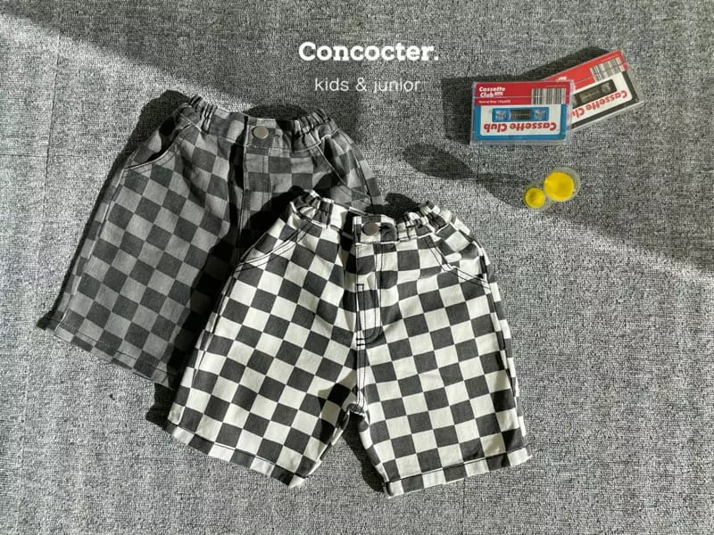 Concocter - Korean Children Fashion - #designkidswear - Bans Check Shorts - 12
