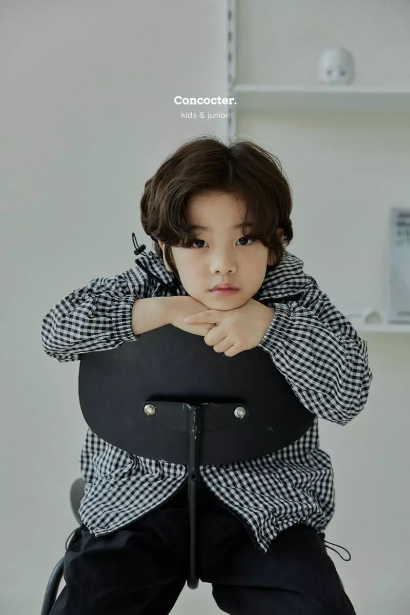 Concocter - Korean Children Fashion - #designkidswear - Check Wind Breaker  - 9