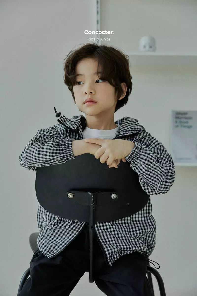 Concocter - Korean Children Fashion - #discoveringself - Check Wind Breaker  - 10