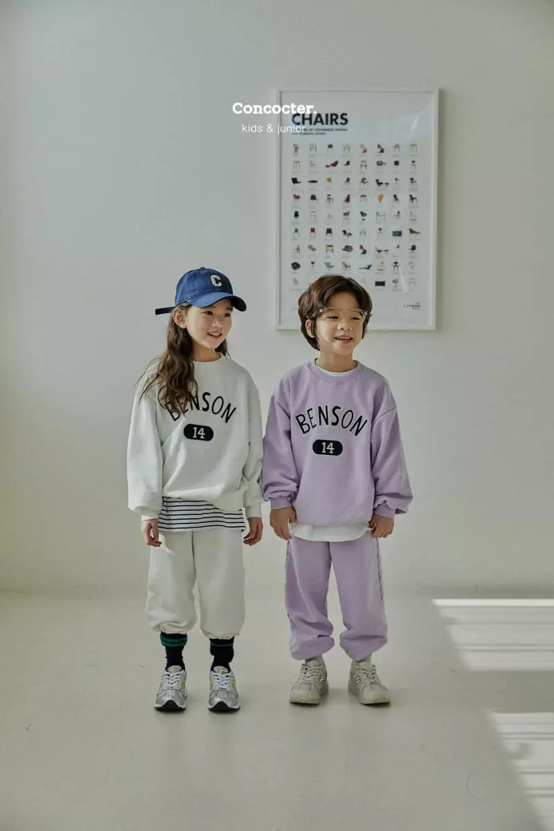 Concocter - Korean Children Fashion - #discoveringself - Benson Embroidery Top Bottom Set - 5