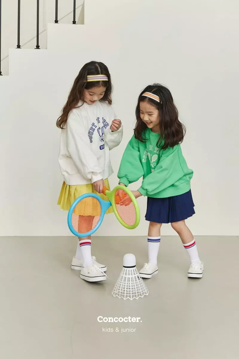 Concocter - Korean Children Fashion - #discoveringself - Tennis Raglan Sweatshirt - 5