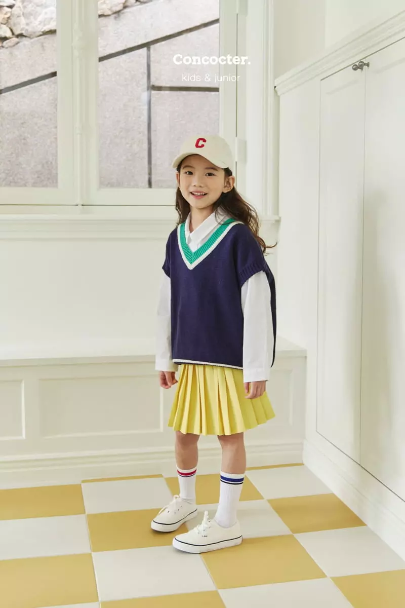 Concocter - Korean Children Fashion - #discoveringself - 80 Knit Vest - 3