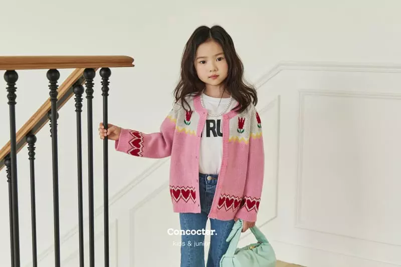 Concocter - Korean Children Fashion - #discoveringself - Mi U Floral Cardigan - 2
