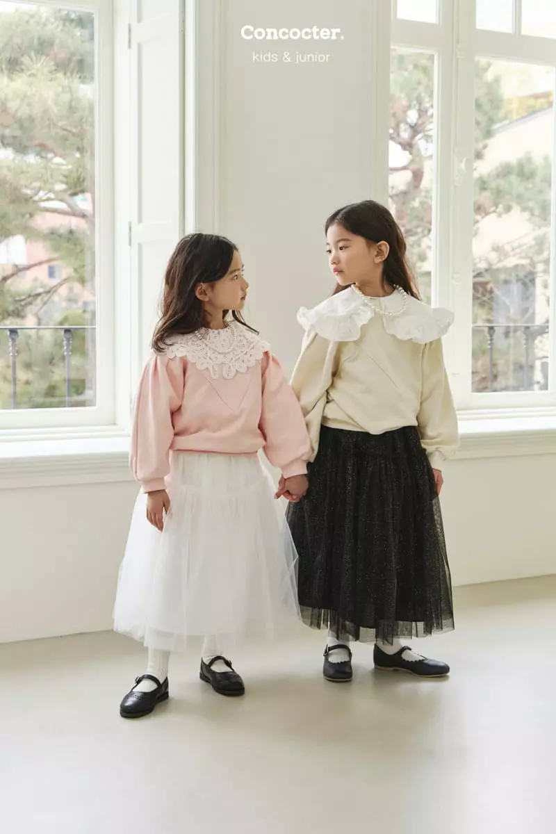 Concocter - Korean Children Fashion - #discoveringself - Pretty Slit Puff Sweatshirt - 9