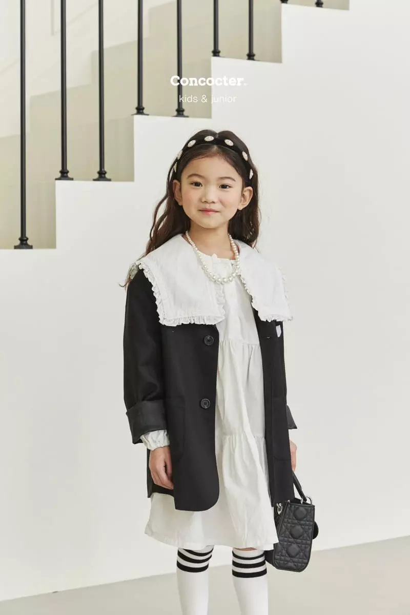 Concocter - Korean Children Fashion - #discoveringself - Cell Boxy Jacket - 2