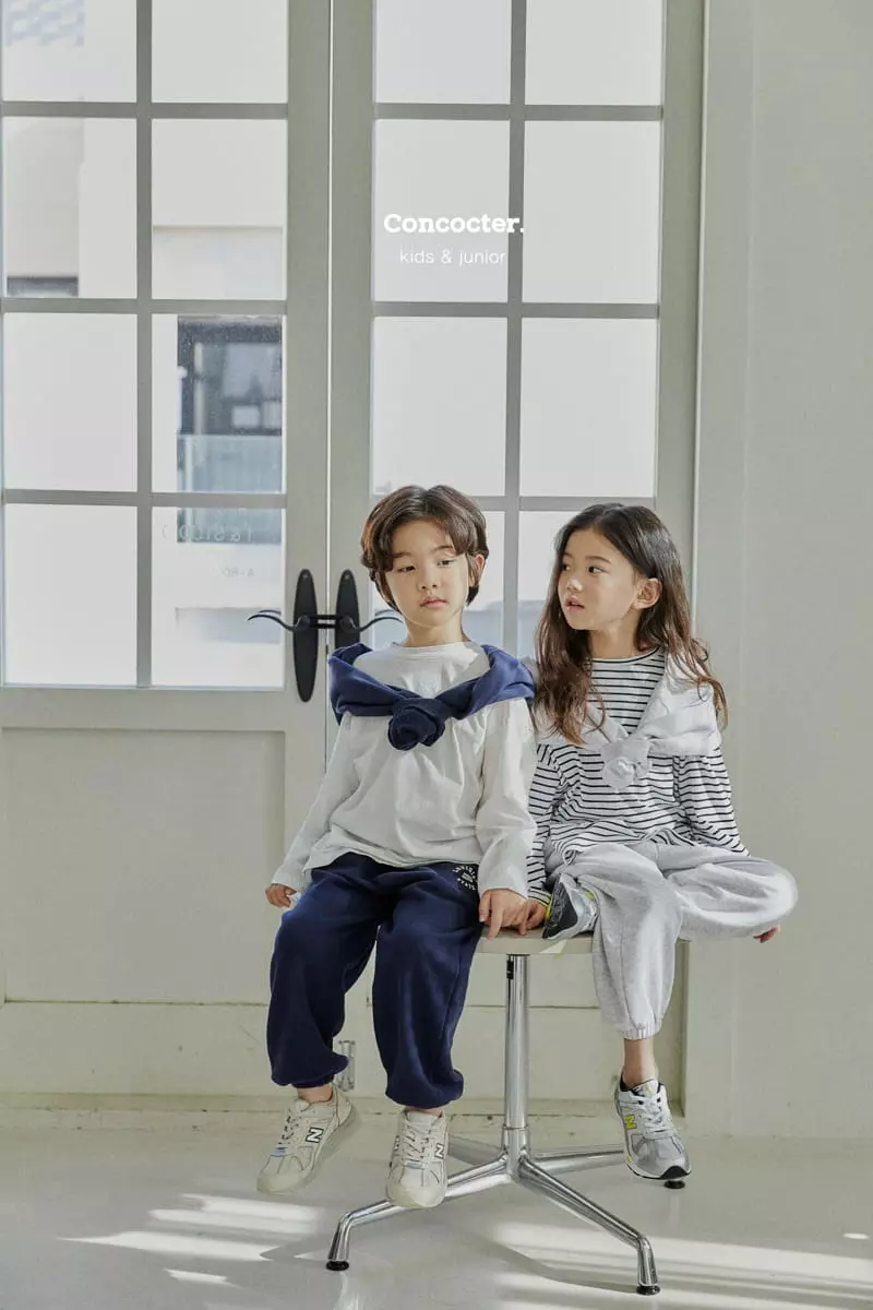 Concocter - Korean Children Fashion - #fashionkids - 1+1 Layered Slit Tee - 9